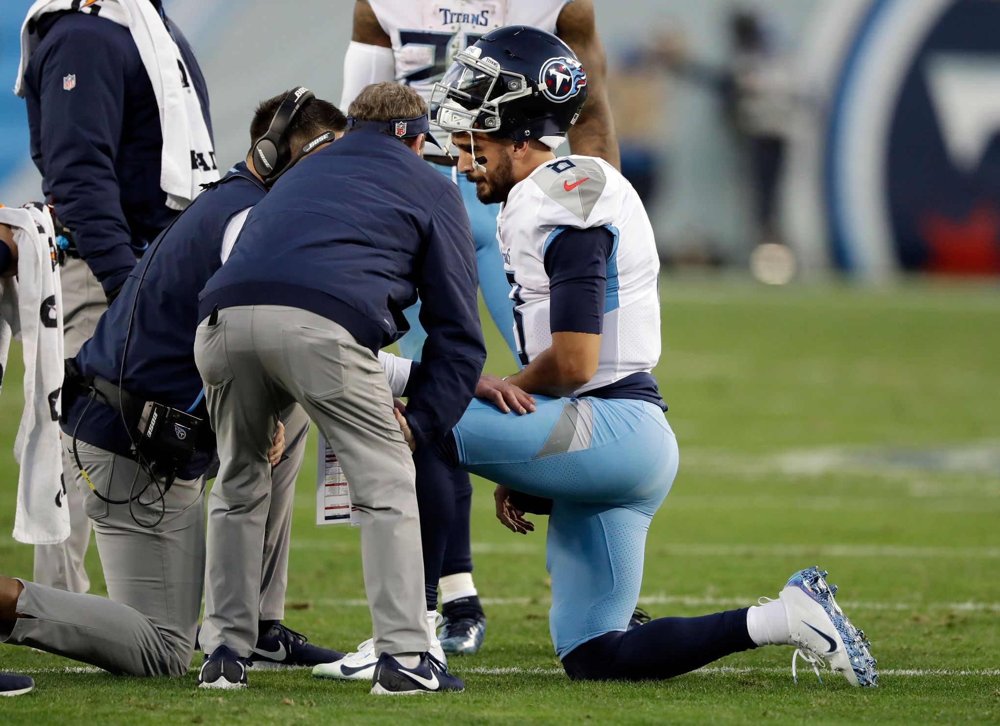 Titans list QB Marcus Mariota as questionable against Colts