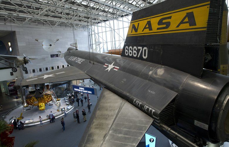 Visitors tour the Smithsonian National Air and Space Museum in Washington, Tuesday, Jan. 1, 2019, as a partial government shutdown stretches into its third week. Smithsonian museums are expected to to close Jan. 2. A high-stakes move to reopen the government will be the first big battle between Nancy Pelosi and President Donald Trump as Democrats come into control of the House.  (AP Photo/Jose Luis Magana) DCJL109 DCJL109