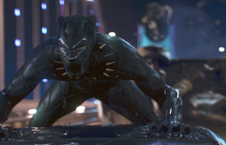 This image released by Disney shows a scene from Marvel Studios’ “Black Panther.” On Tuesday, Jan. 22, 2019, the film was nominated for an Oscar for best picture. The 91st Academy Awards will be held on Feb. 24, 2019. (Matt Kennedy/Marvel Studios-Disney via AP) NYET806 NYET806