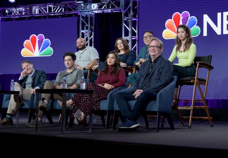 Ben Feldman and America Ferrera of Superstore attend the