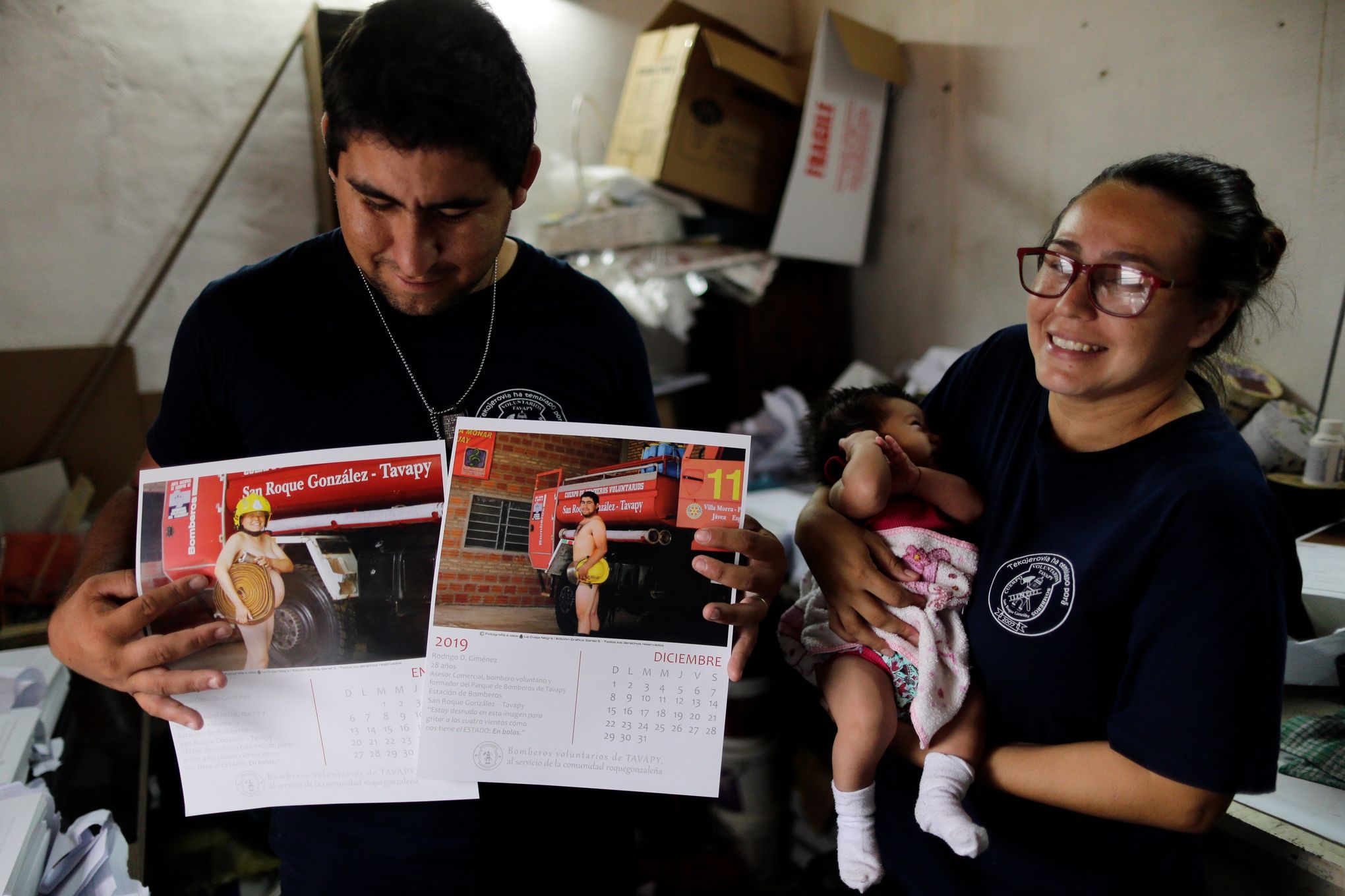 Paraguayan firefighters get naked in calendar to raise funds | The Seattle  Times