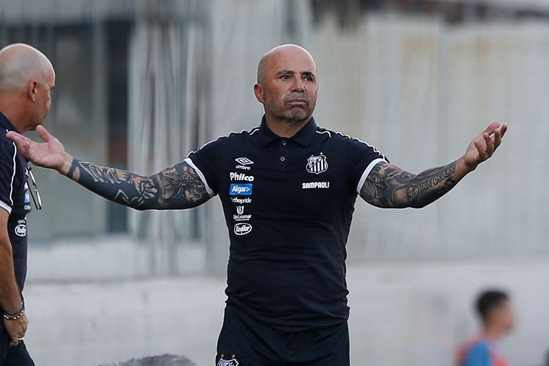 Ex-Argentina coach Sampaoli makes winning start with Santos | The Seattle Times Ex-Argentina coach Sampaoli makes winning start with Santos | The Seattle Times