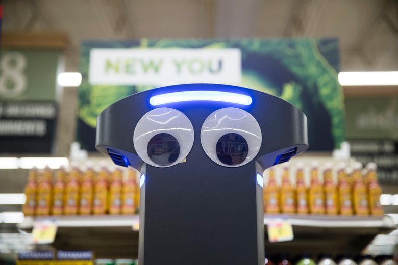 Grocery robots detect spills with far-off human help | The Seattle