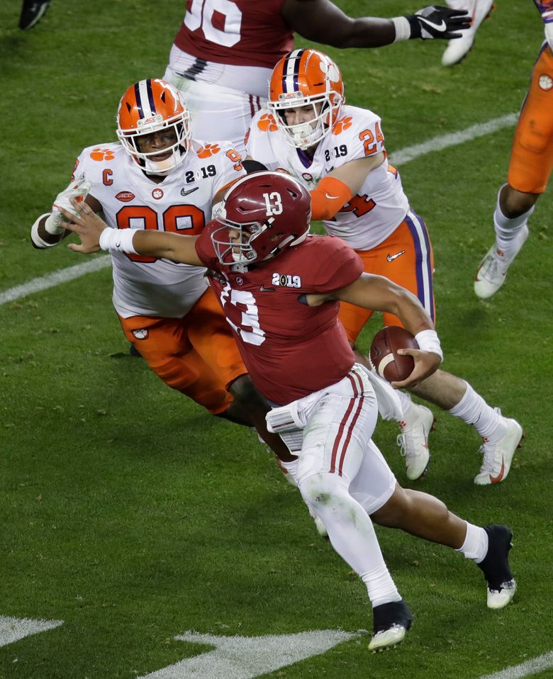 January 07, 2019: Alabama quarterback Tua Tagovailoa (13) during