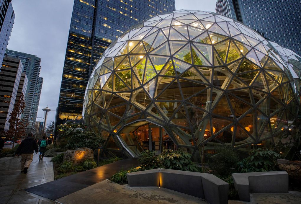The entrance to Willmott’s Ghost is at 2100 Sixth Ave., Seattle. (Ellen M. Banner / The Seattle Times)