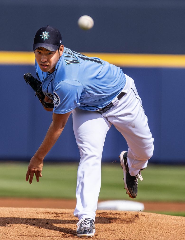 Ryon Healy Game Used Light Blue Spring Training Jersey 2019