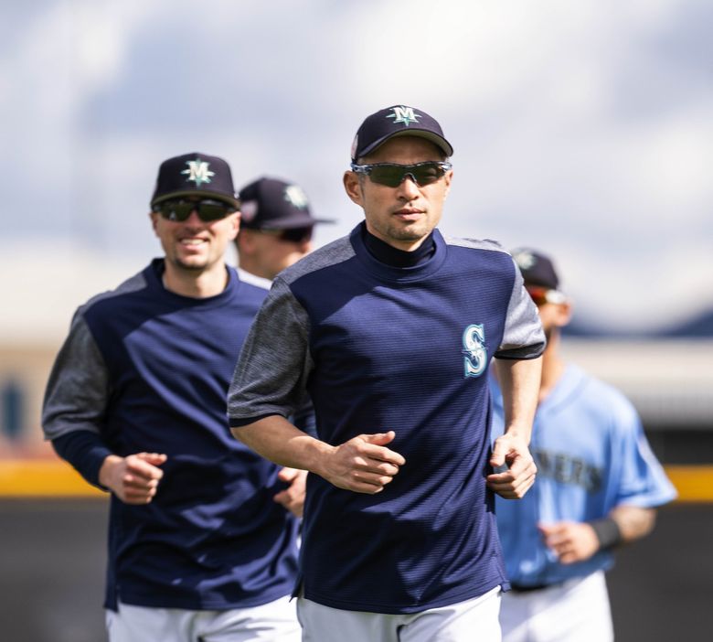 Ichiro back in M's camp at 45 with chance to play at home