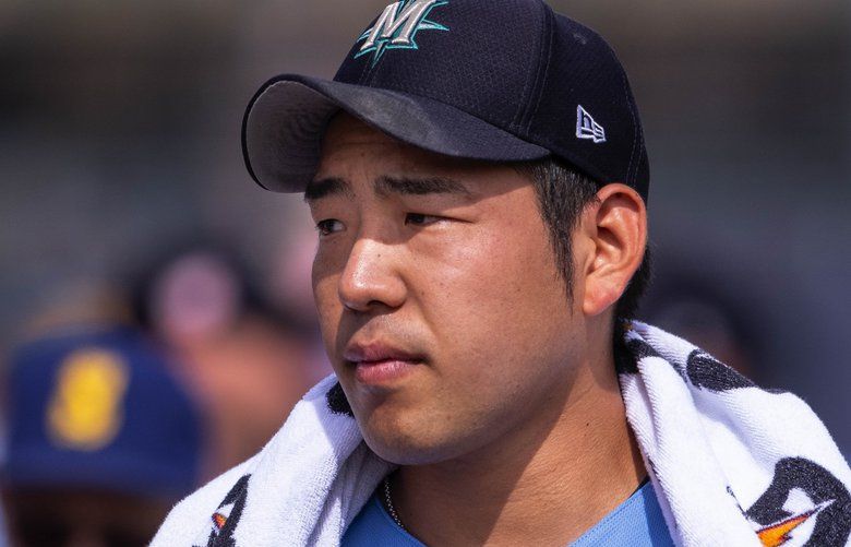 Yusei Kikuchi apparently used pine tar on brim of hat - NBC Sports