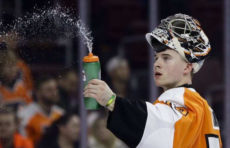 Everett Silvertips goaltender Carter Hart was vomitting during timeouts  during last night's game. Despite this, he went on to post a 30 save  shutout to advance to the WHL Conference Finals. 
