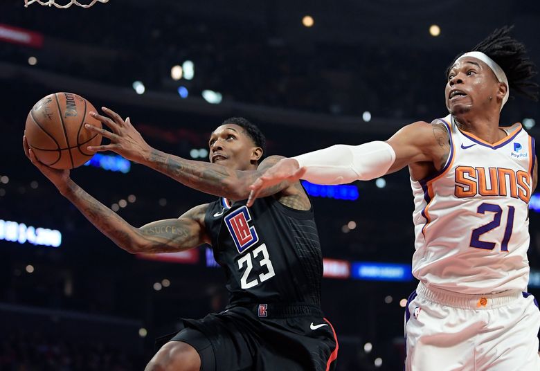 Los Angeles Clippers Guard Lou Williams looks on during a NBA game