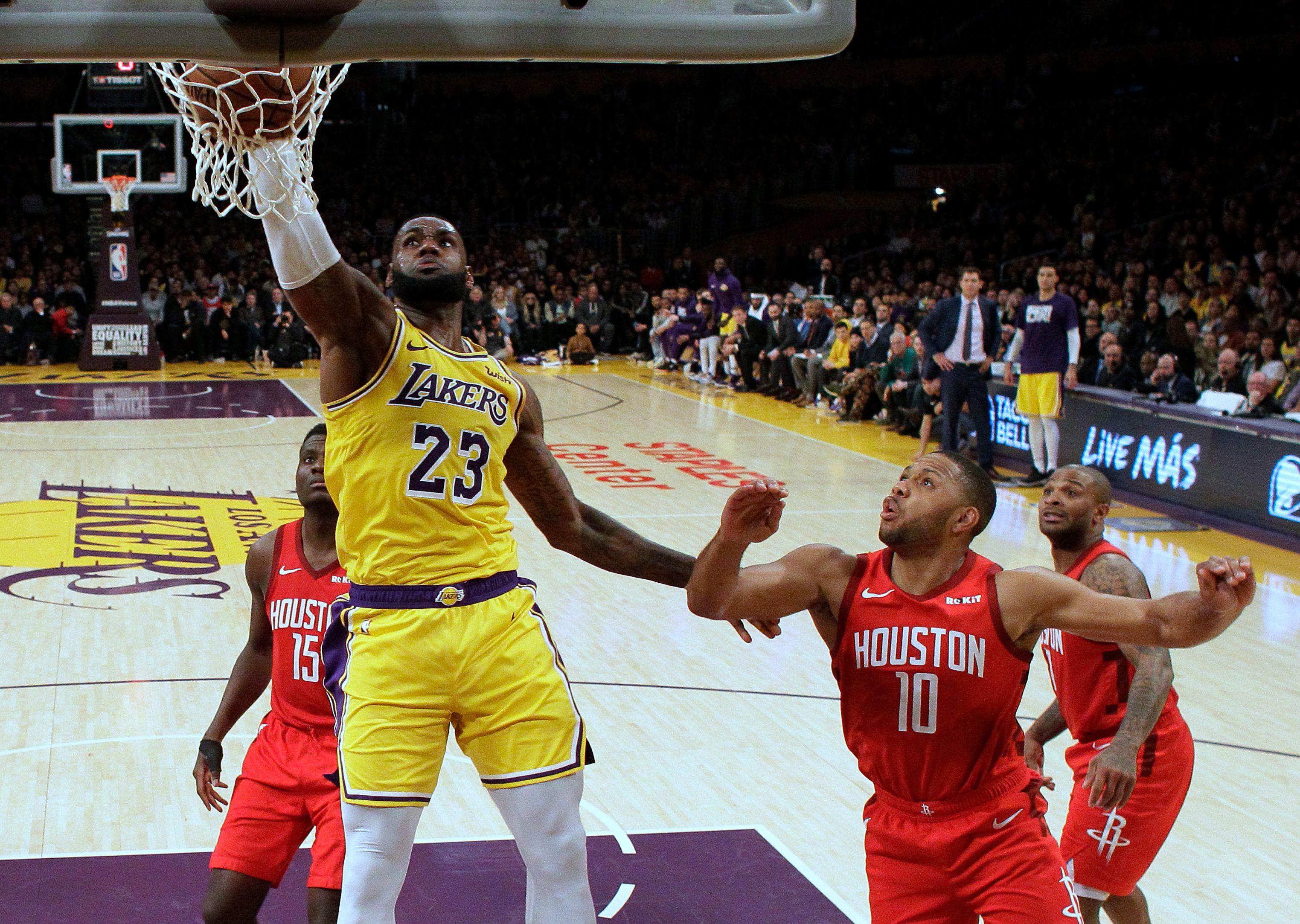 LeBron rallies Lakers to 111-106 victory over Rockets The Seattle Times