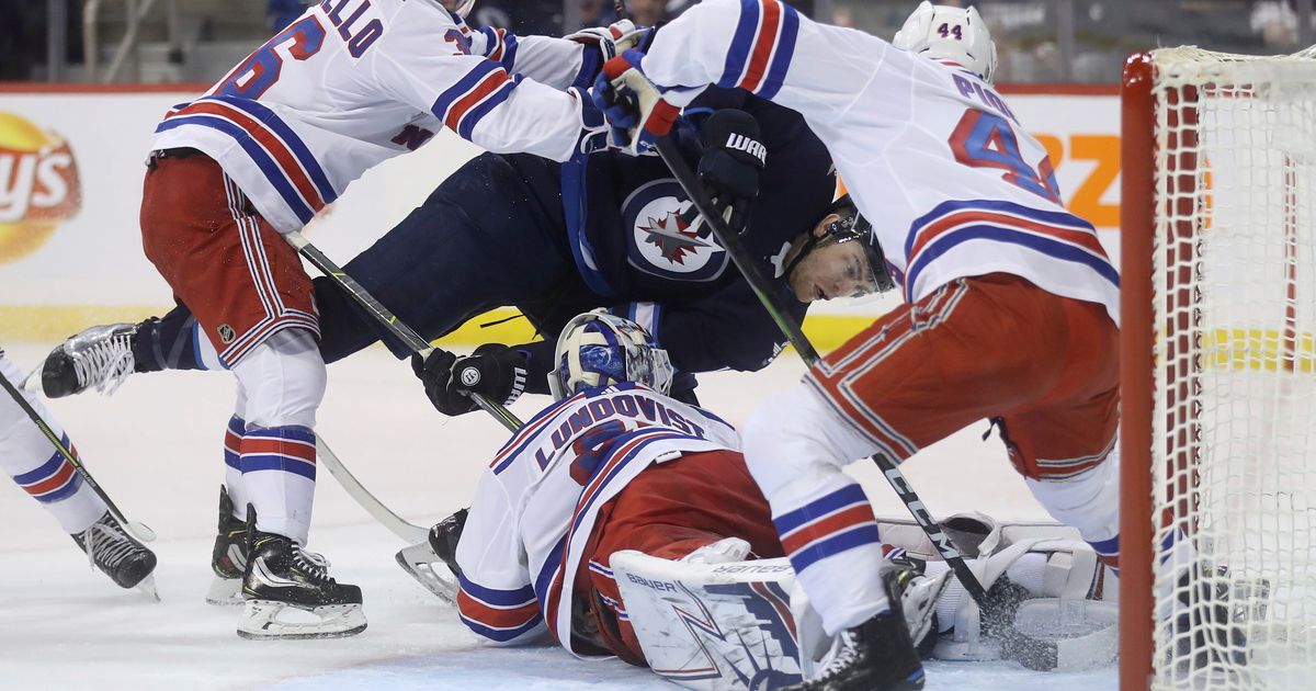 Scheifele Scores 2 Goals Leads Jets Past Rangers 4 3 The Seattle Times