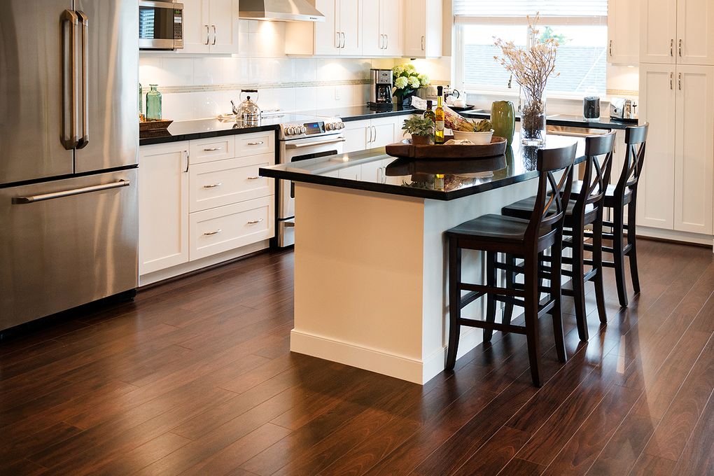 ebony wood floors kitchen