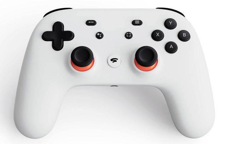 This image provided by Google shows the controller for a video-game streaming platform called Stadia, positioning itself to take on the traditional video-game business. The platform will store a game-playing session in the cloud and lets players jump across devices operating on Google’s Chrome browser and Chrome OS, such as Pixel phones and Chromebooks. (Google via AP) NY121 NY121
