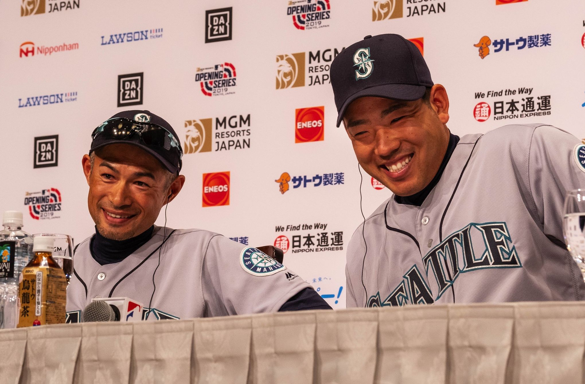 Ichiro and Yusei Kikuchi face massive media frenzy in first