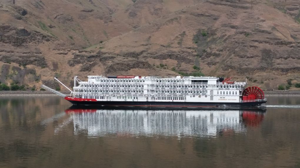 The American Empress cruise ship runs tours along the Snake River during the summer months. Port of Clarkston officials say the growing industry delivers 20,000 tourists to their streets, and a nearby regional air field, every year — business that would literally dry up with the breaching of dams on the lower Snake River. (Courtesy Port of Clarkston)