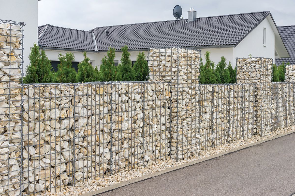 gabion cage fence