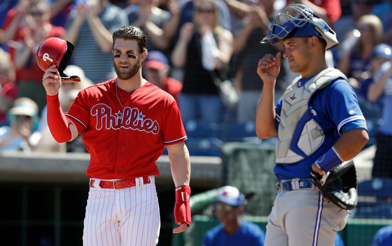 Harper Walks in First Plate Appearance With Phillies