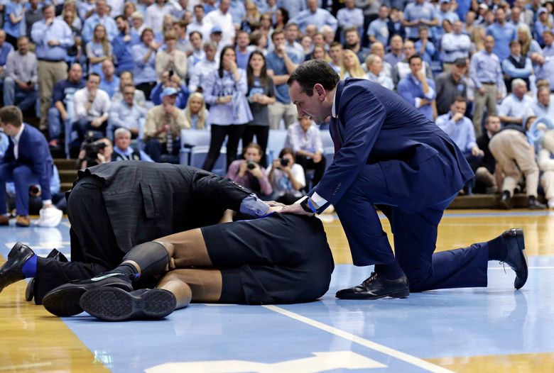 Coach K: Injured Bolden to miss ACC Tournament | The Seattle Times