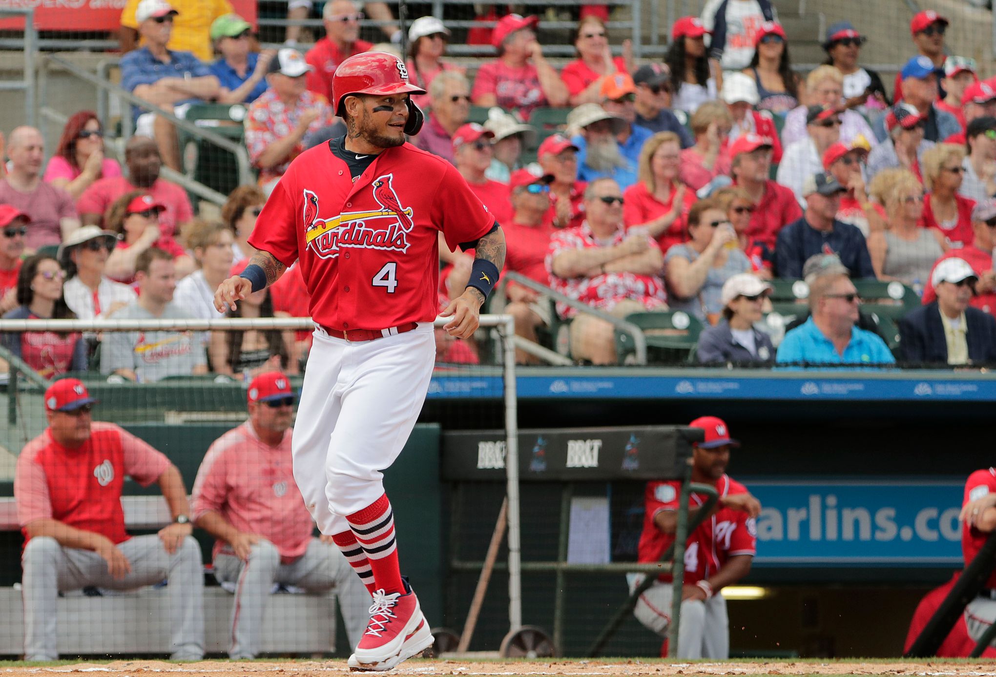MLB spring training: Cardinals' Yadier Molina takes first full