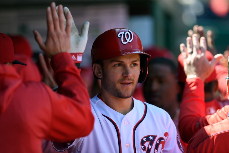 Washington Nationals shortstop Trea Turner in the dugout before a