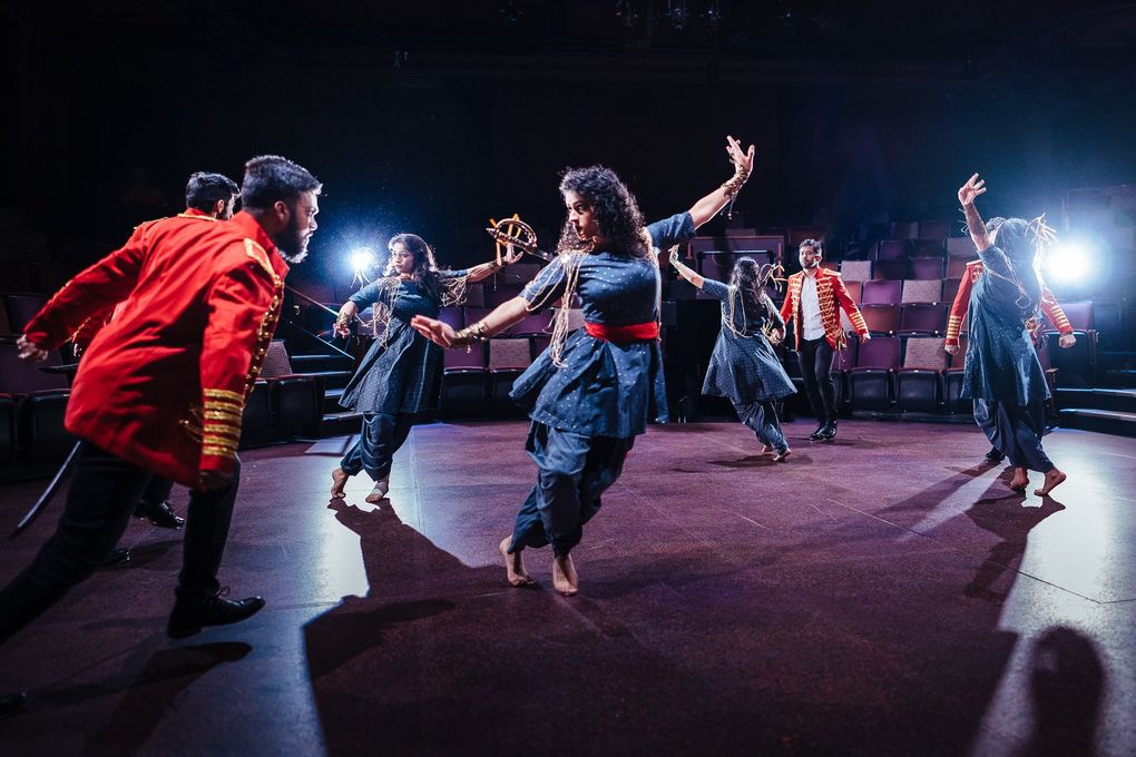 The choreography of Pratidhwani’s “Devi” draws from a spectrum of Indian dances, but the aim is to have people unfamiliar with Indian classical dance also appreciate it. (Siddhartha Saha)