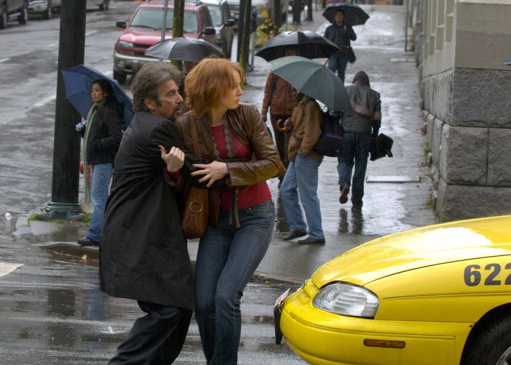 Al Pacino and Alicia Witt in “88 Minutes.” (Chris Helcermanas-Benge / Sony Pictures Entertainment)