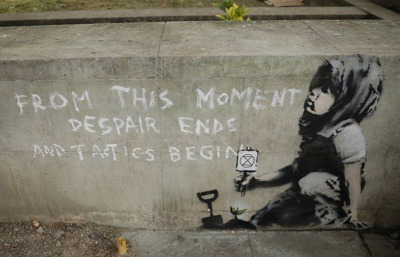 Climate Mural Emerges After London Protests; Is It Banksy? | The ...