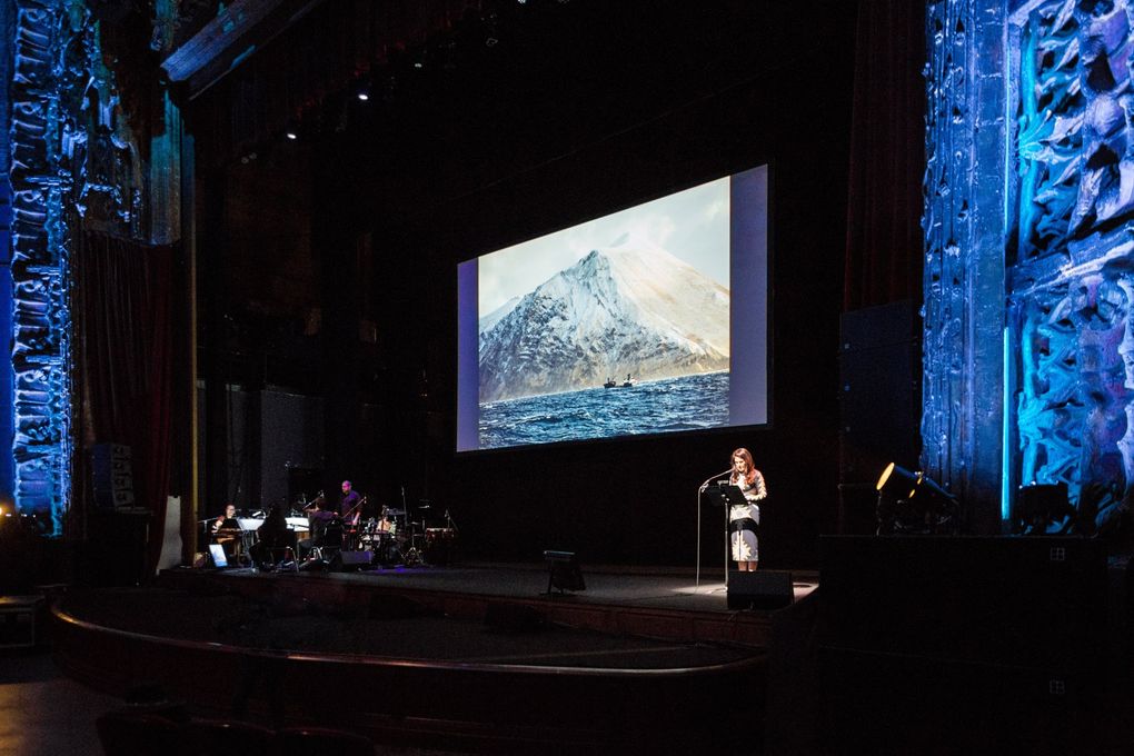 Pop-Up Magazine, a live collection of magazine-style stories with photos, animation and live scoring by Magik*Magik Orchestra, comes to Benaroya Hall on May 15. (Jon Snyder)