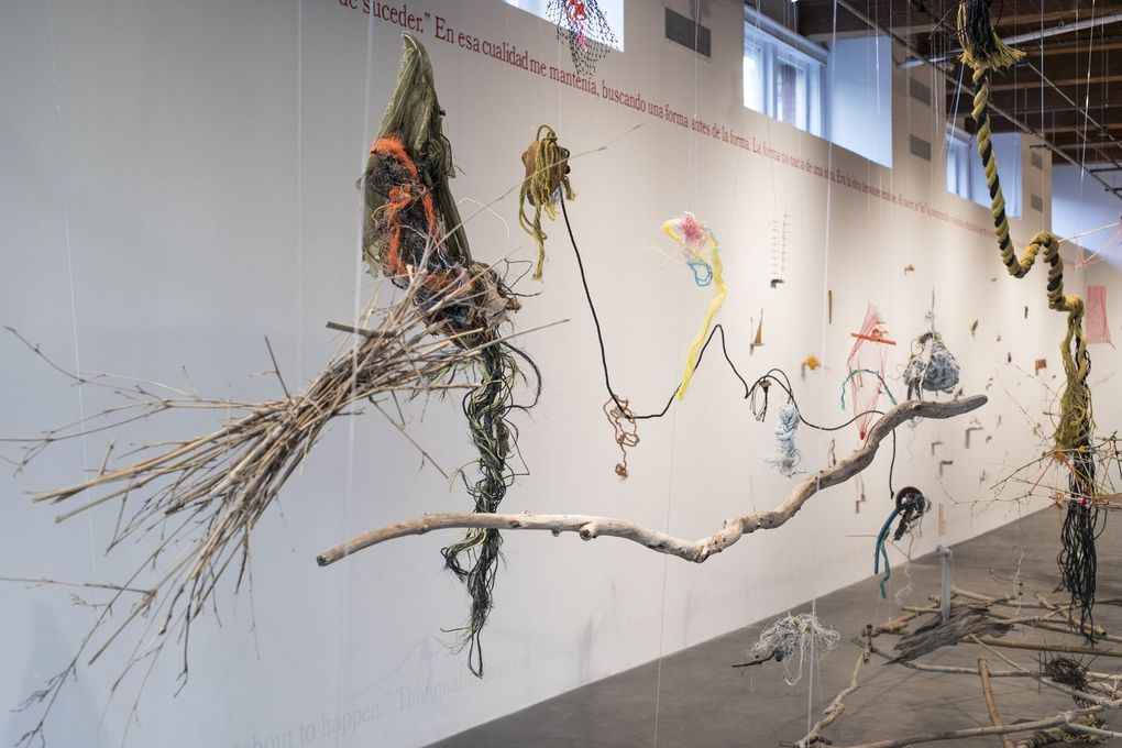 Chilean-born artist Cecilia Vicuña, who specializes in using displaced and found objects, has her first major U.S. solo exhibition at Henry Art Gallery. (Alex Marks)