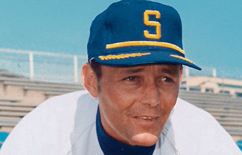Pilots infielder Ray Oyler strikes a pose for his team portrait during Spring Training in 1969.