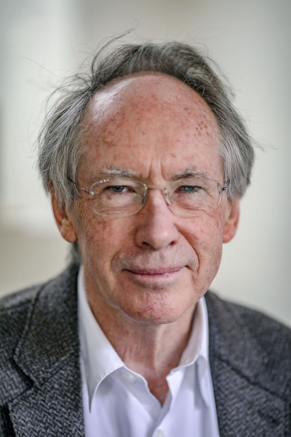Ian McEwan, author of “Machines Like Me.” (Vudi Xhymshiti / AP Photo)
