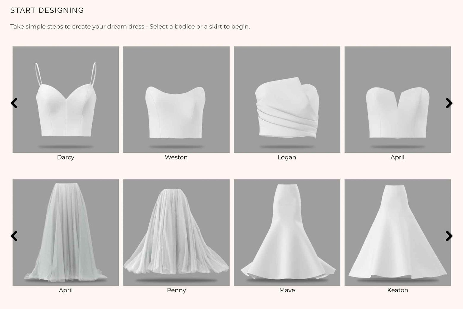 Customized wedding dresses in a few clicks