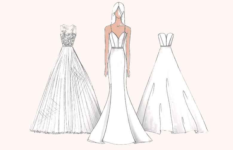 Design your own wedding dress virtual sale