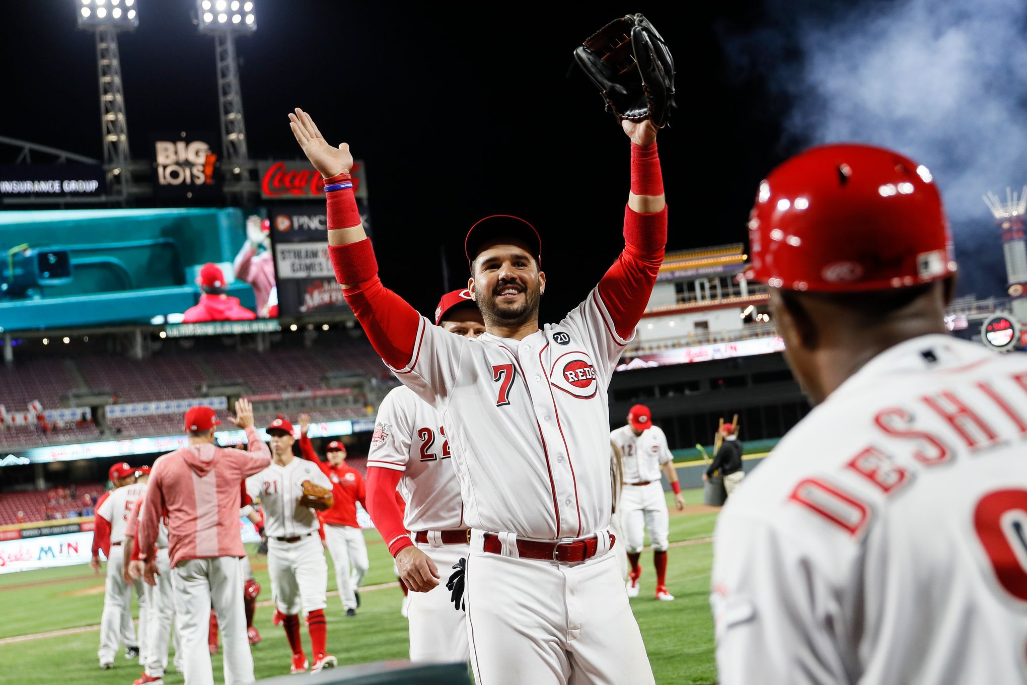 Kyle Farmer talks about breaking out of slump with homer in Reds win