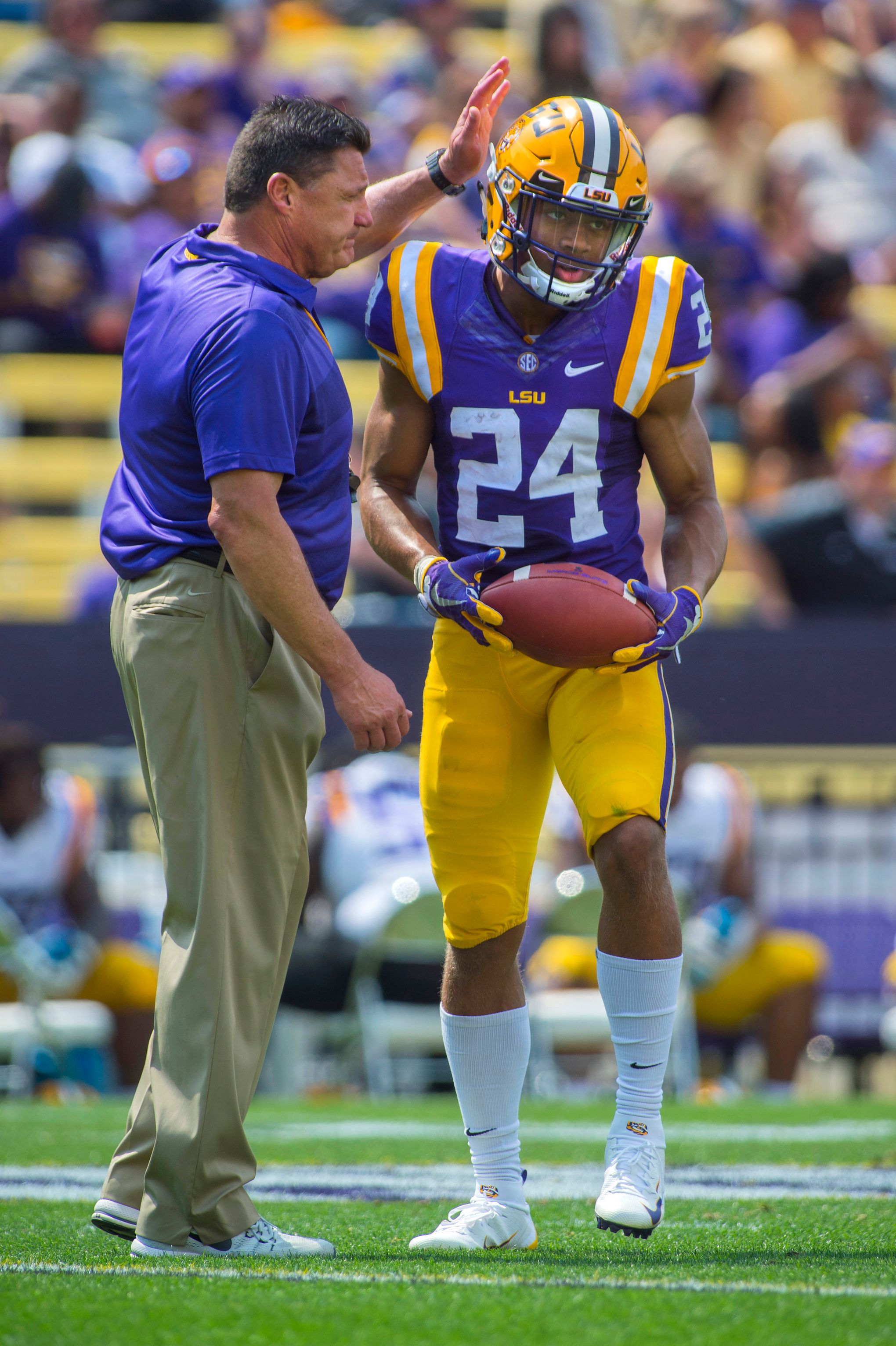 LSU's Derek Stingley Jr. plays for grandpa - the late Darryl Stingley