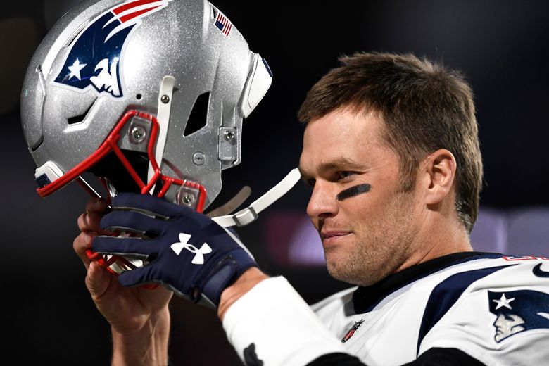 Tom Brady of New England Patriots trying out new helmet - ESPN