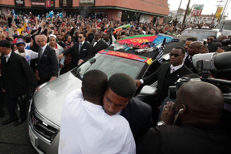 Nipsey Hussle funeral service draws mourners from across the