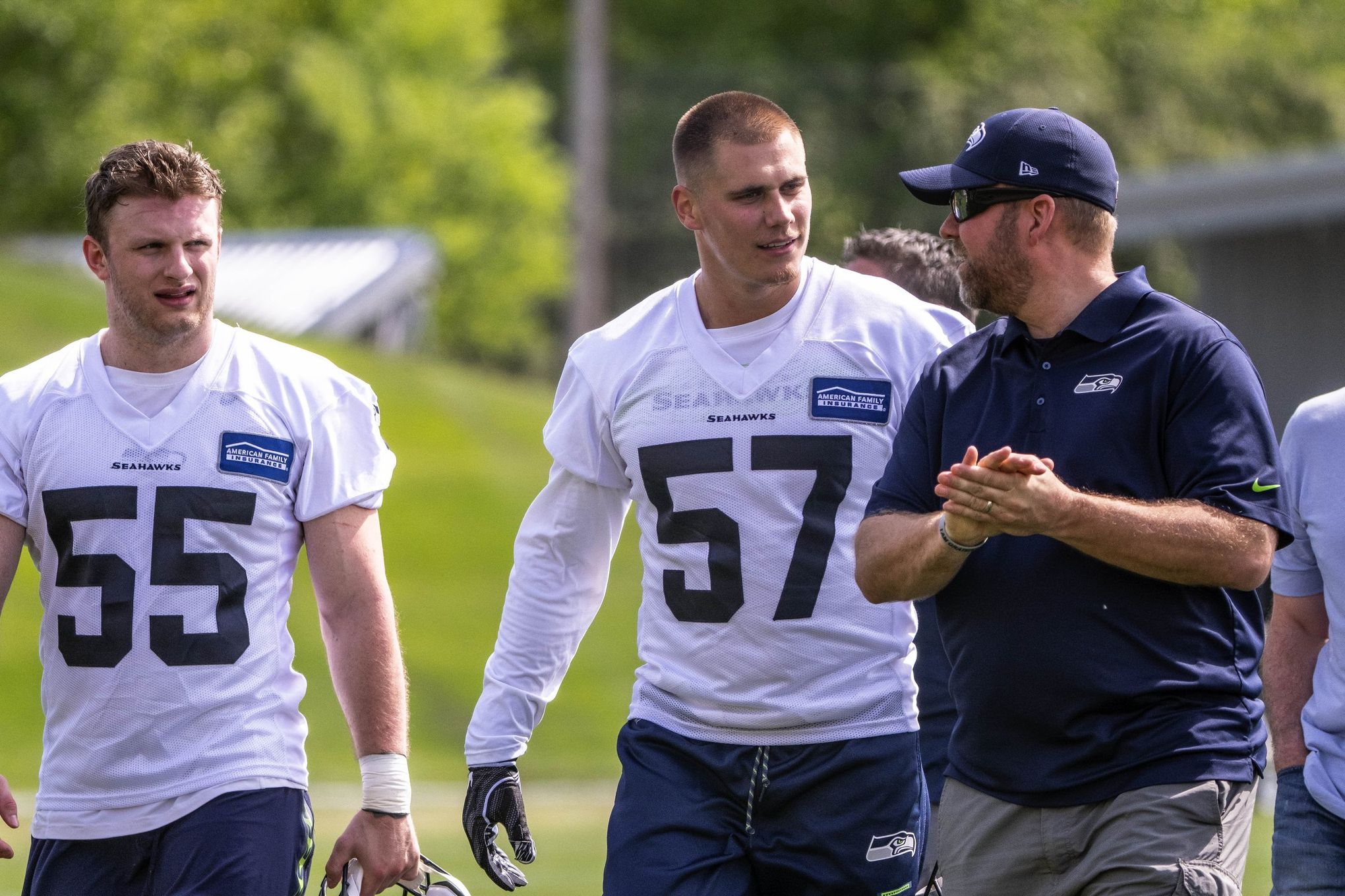 Seahawks Linebacker Cody Barton Rookie Minicamp Press Conference 