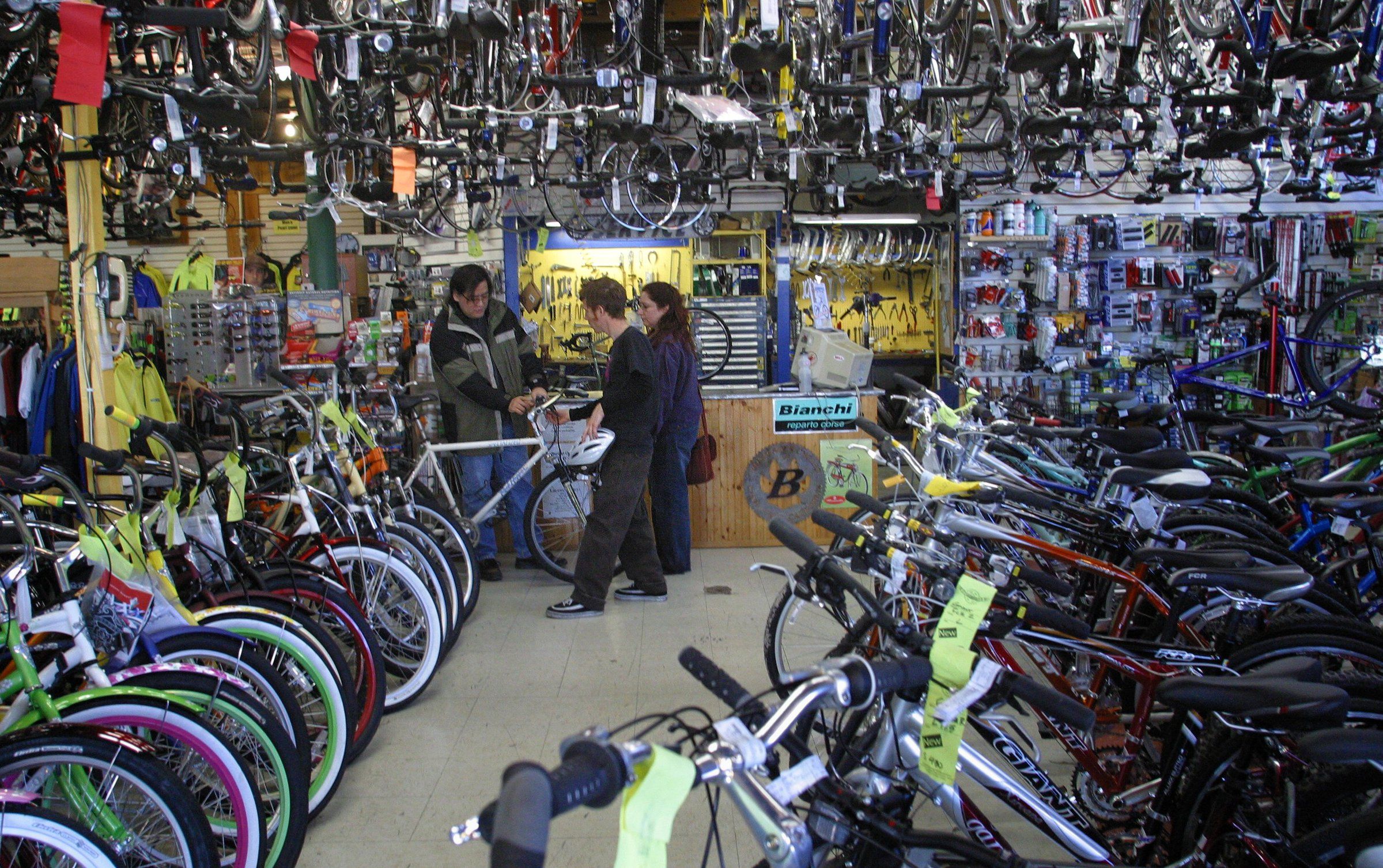 Close to home with a mechanic who remembers you and your bike