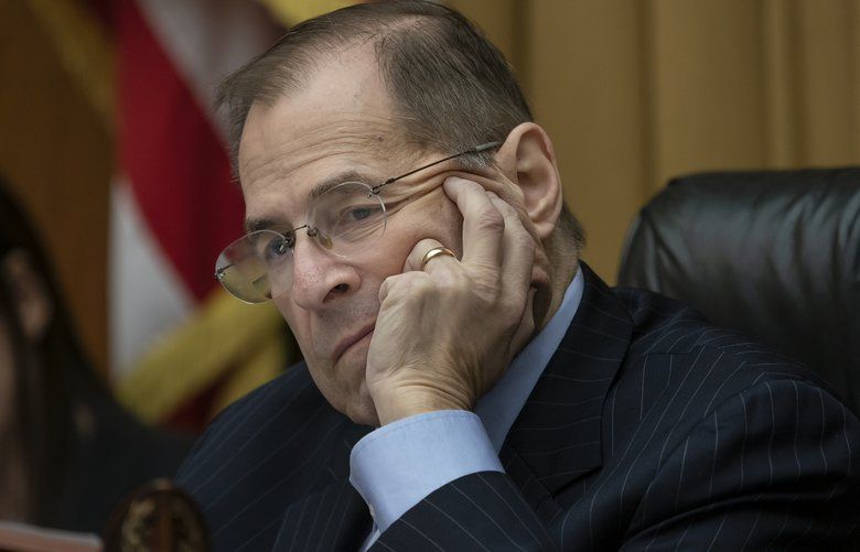 House Judiciary Committee Chairman Jerrold Nadler, D-N.Y., leads his panel on a hearing about executive privilege and congressional oversight, on Capitol Hill in Washington, Wednesday, May 15, 2019. (AP Photo/J. Scott Applewhite) DCSA109 DCSA109