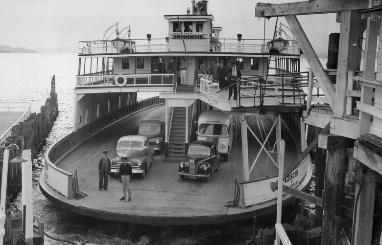 The Seattle-Kirkland ferry, which plied Lake Washington  on Nov. 19, 1948. 0435955509