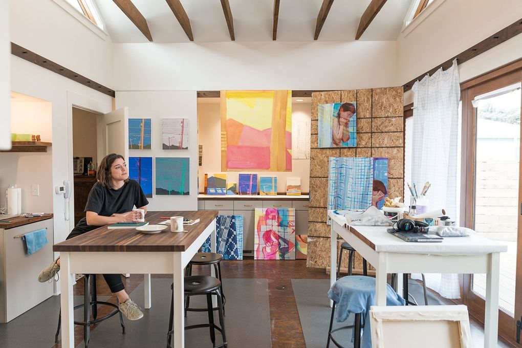 Rachel Rickert, resident artist at James Castle House, where the iconic “outsider artist” lived and worked. (Courtesy of Boise City Department of Arts & History)