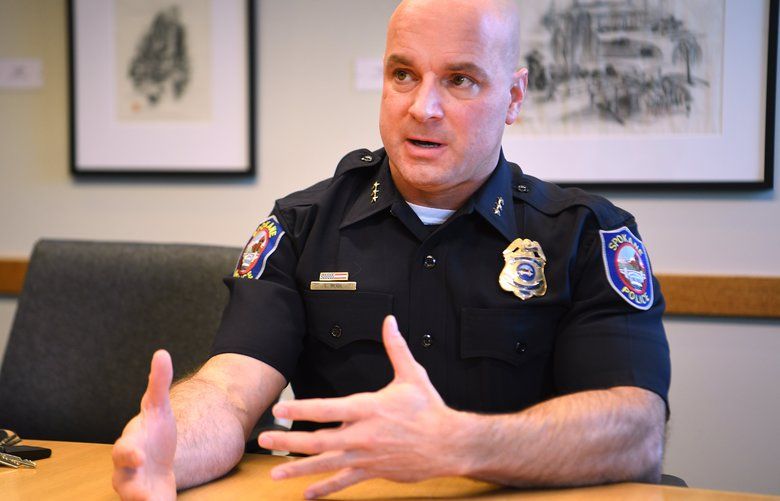 “I hope so,” said Spokane Police Chief Craig Meidl, when asked about whether the culture in the police department is changing and the the things the city is doing to make the Police Department more welcoming to women and minorities Friday, Mar. 9, 2018 at City Hall. Following the conviction of officer Gordon Ennis on sexual assault charges, the chief talked about a recent culture audit of the department and how to prevent such incidents from happening again.     Jesse Tinsley/THE SPOKESMAN-REVIEW SR1803091604008439