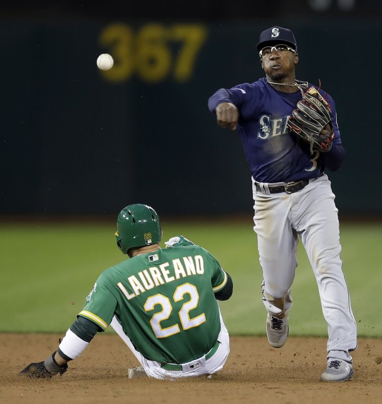 April 26, 2016: The bat of Oakland Athletics shortstop Marcus