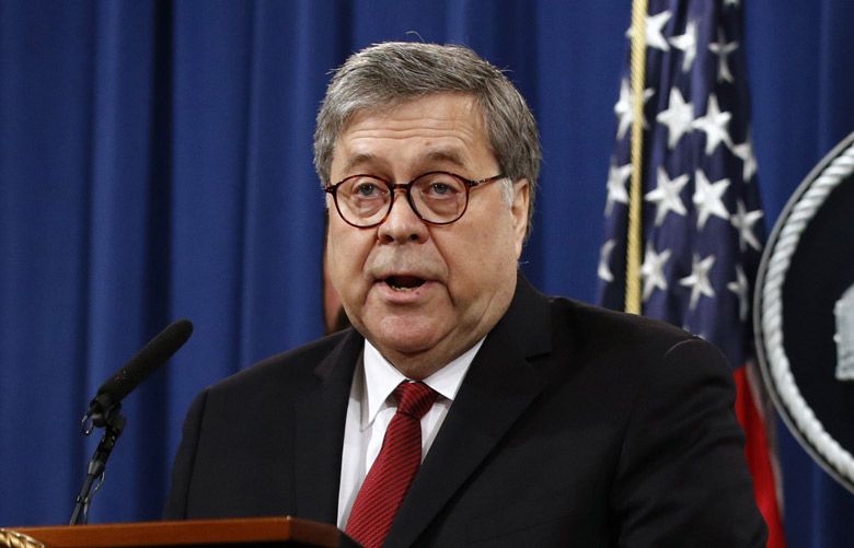 Barr under fire over comparison of virus lock-in to slavery | The ...