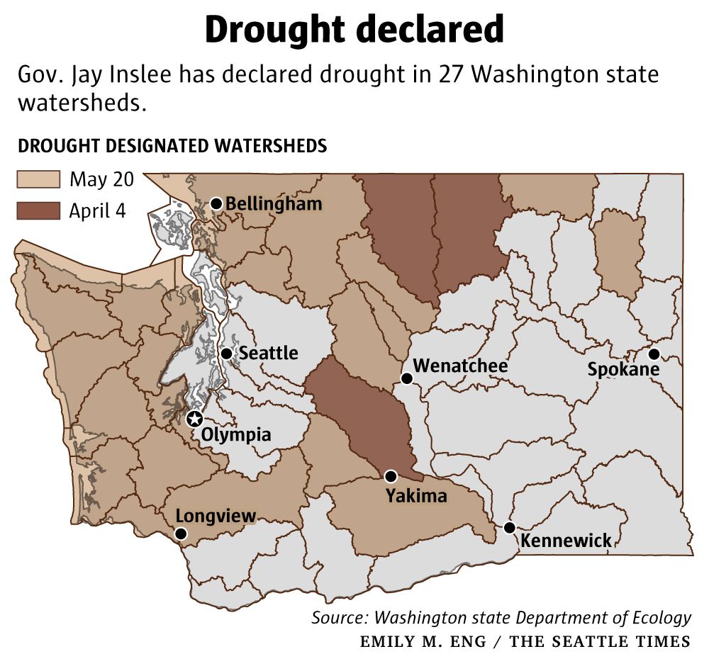 Low Snowpack, Hot Spring Lead To Drought Declaration For Nearly Half Of ...