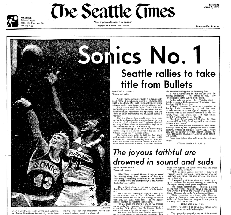 Seattle Supersonics 1978-79 NBA Champions Logo Unsigned Basketball Stock  #145873 - Mill Creek Sports