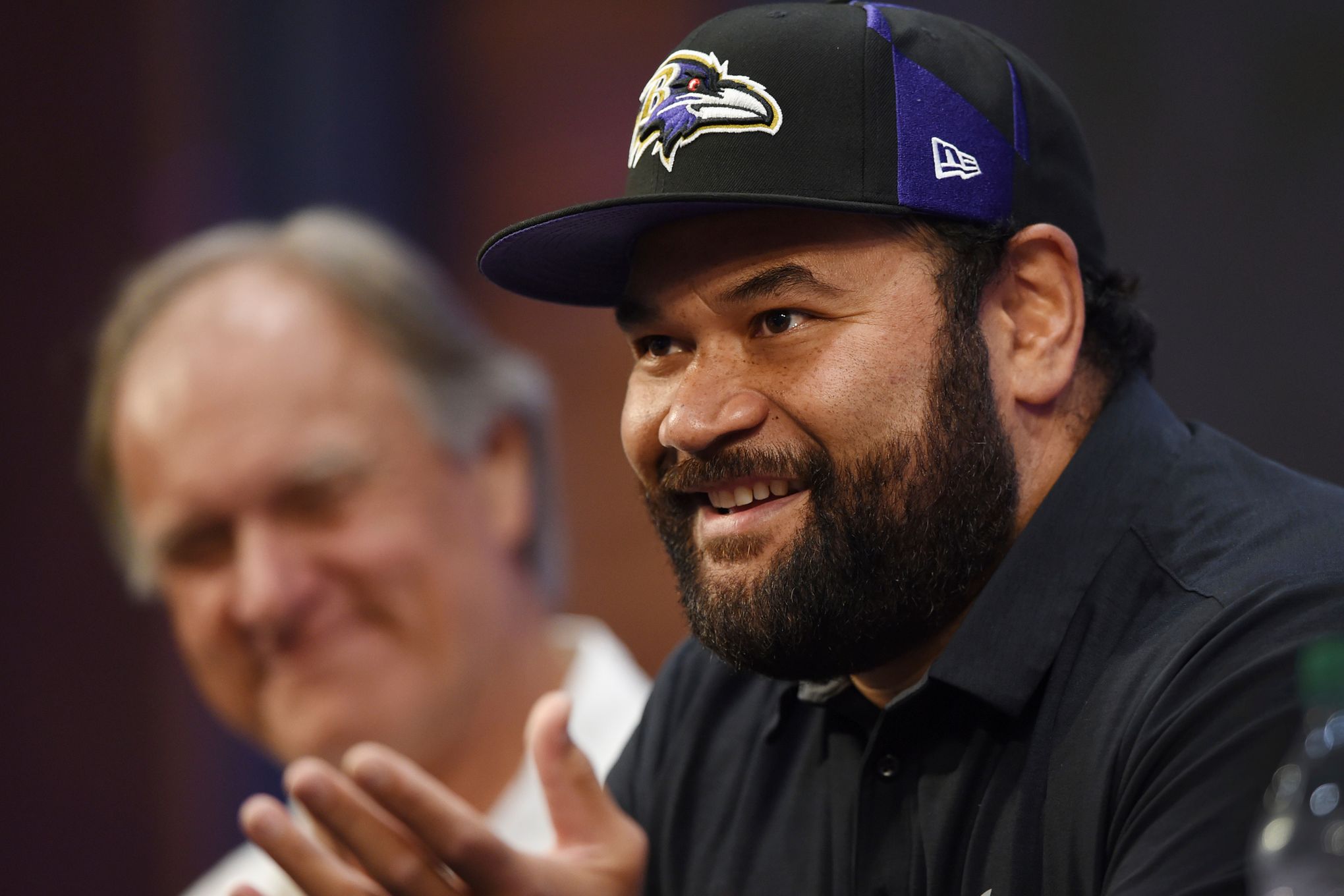 Haloti Ngata comes to Baltimore to announce retirement from NFL