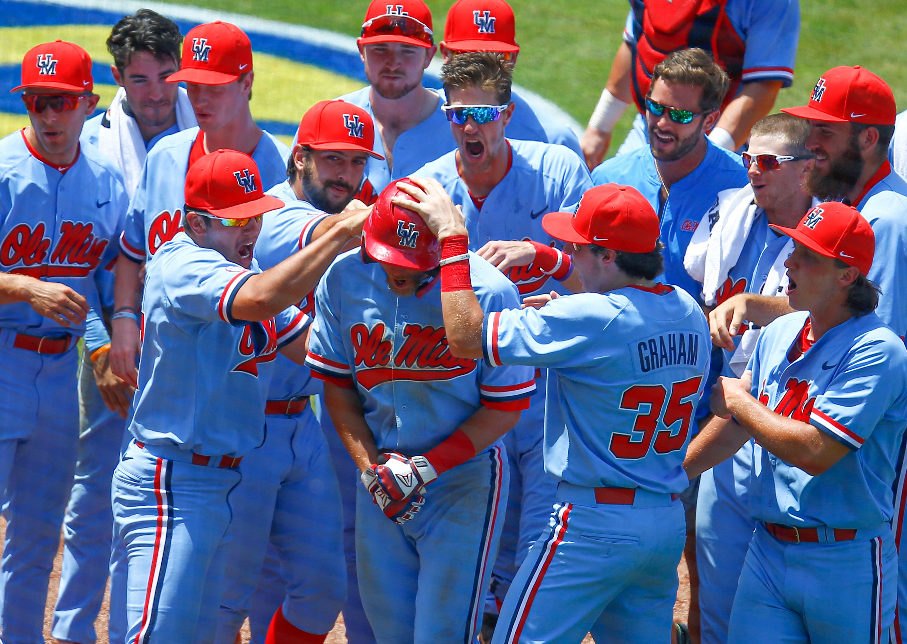 Ole miss baseball sales powder blue jersey